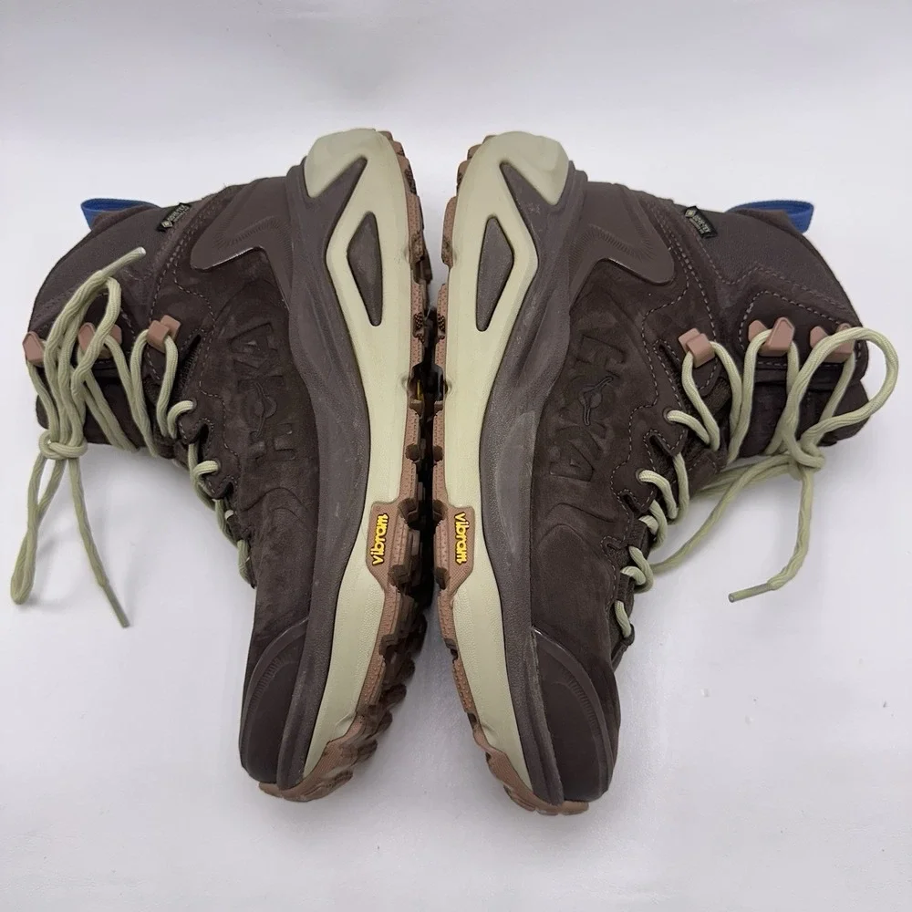 Hoka One One Kaha 3 GTX Men's Size 7D Walnut Oyster Hiking Boots 1162530 Shoes